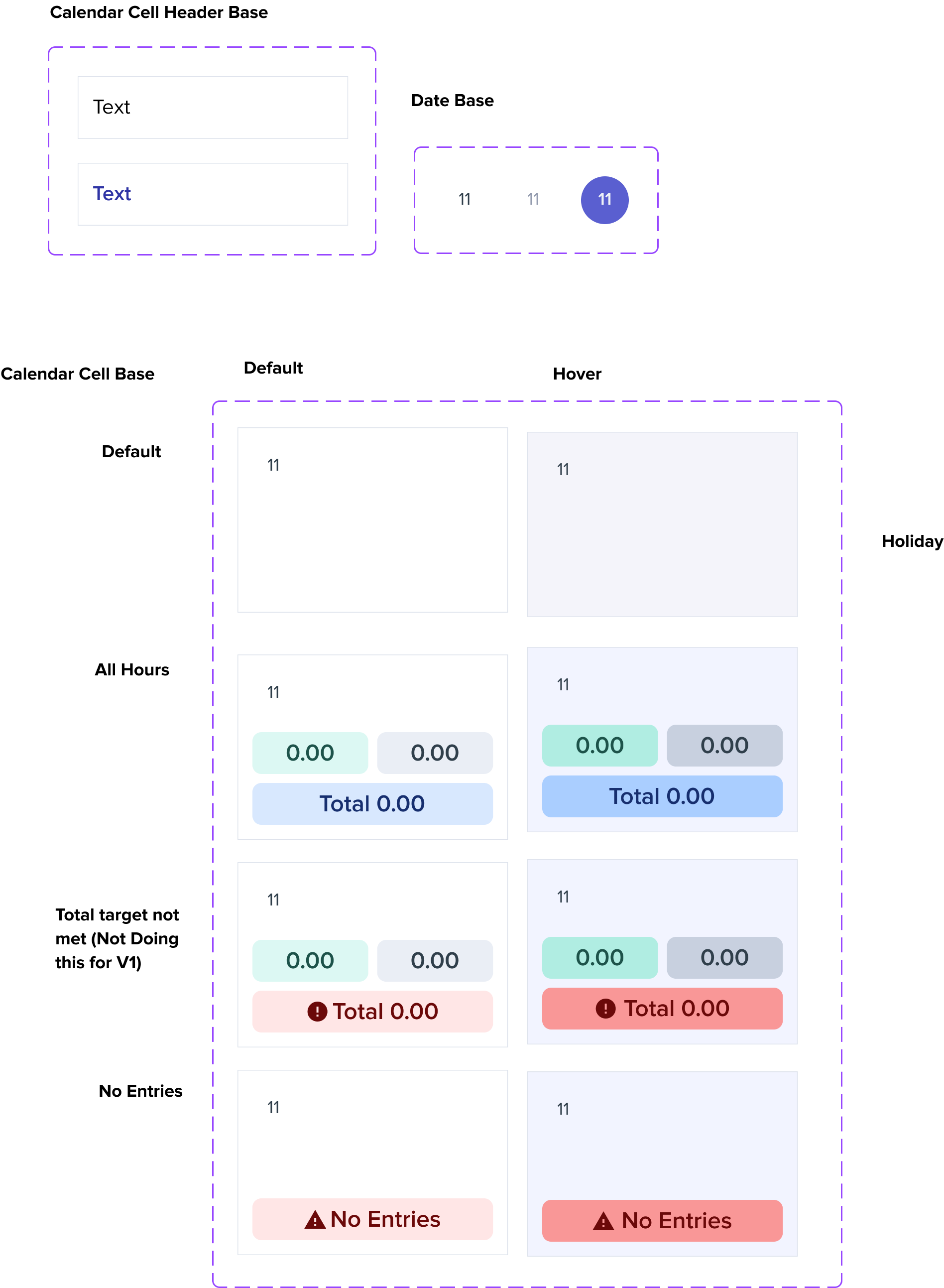 Calendar Components 1