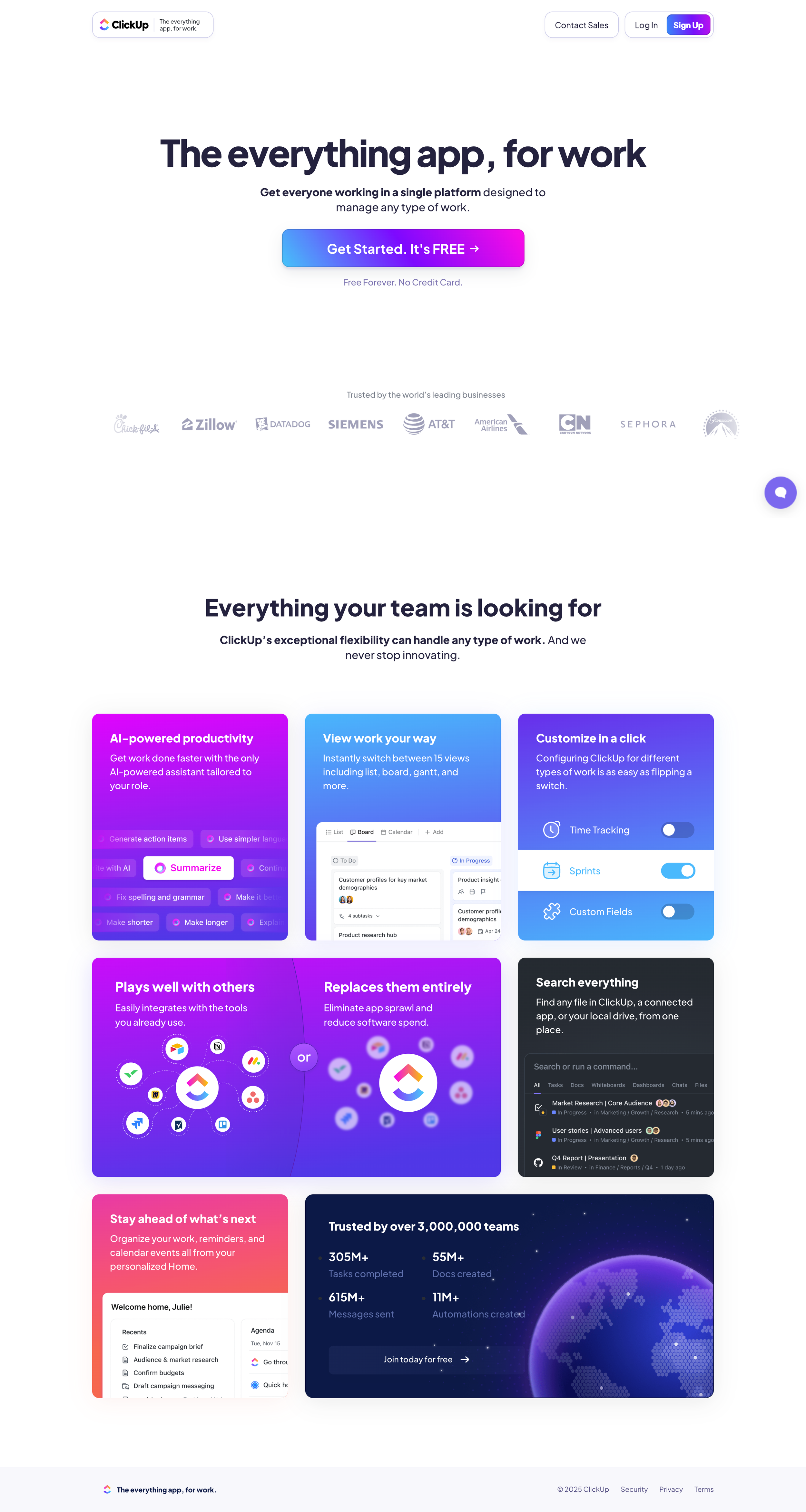 ClickUp Landing Page
