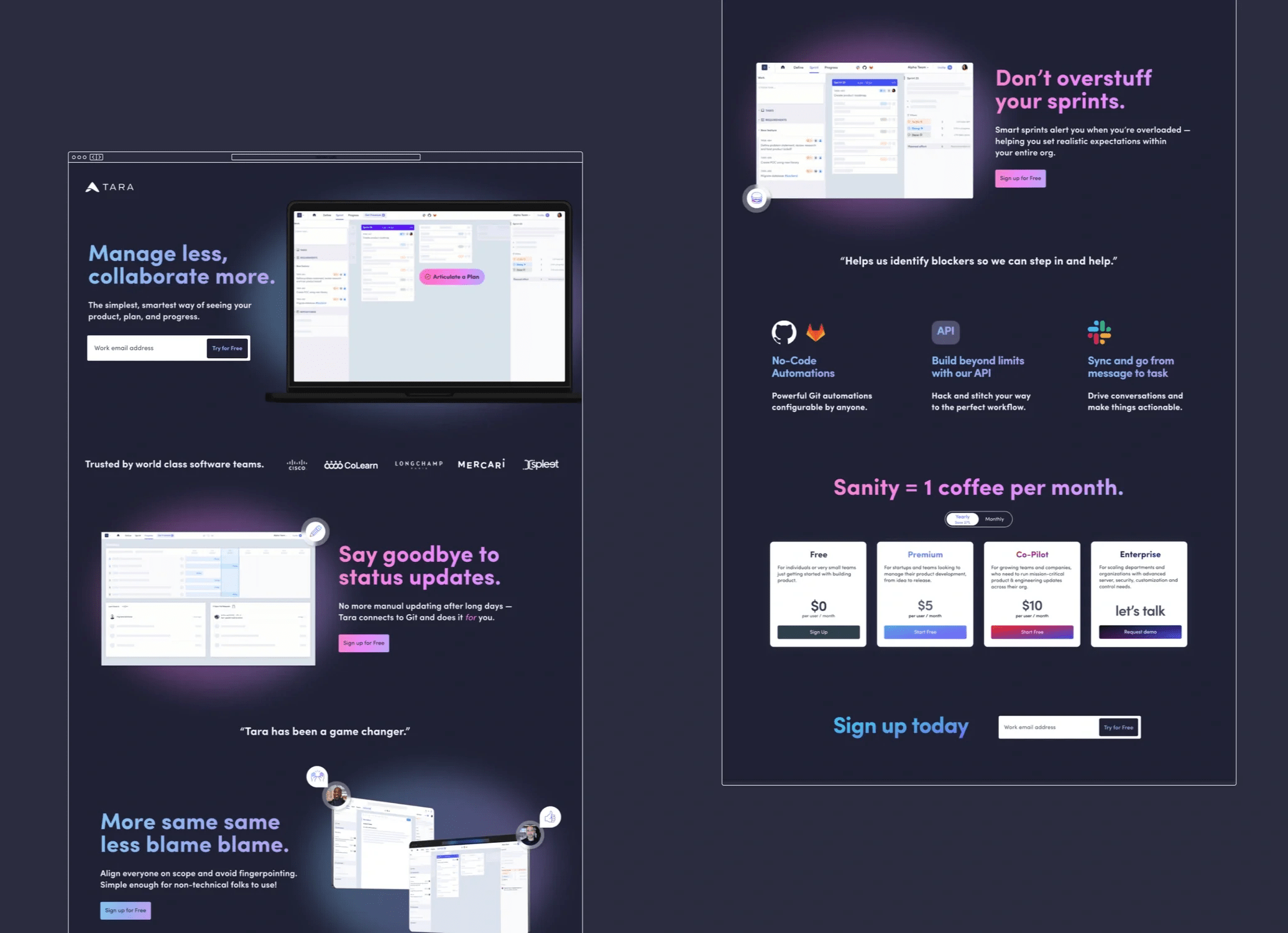 Final Landing Page Design - Full Spread